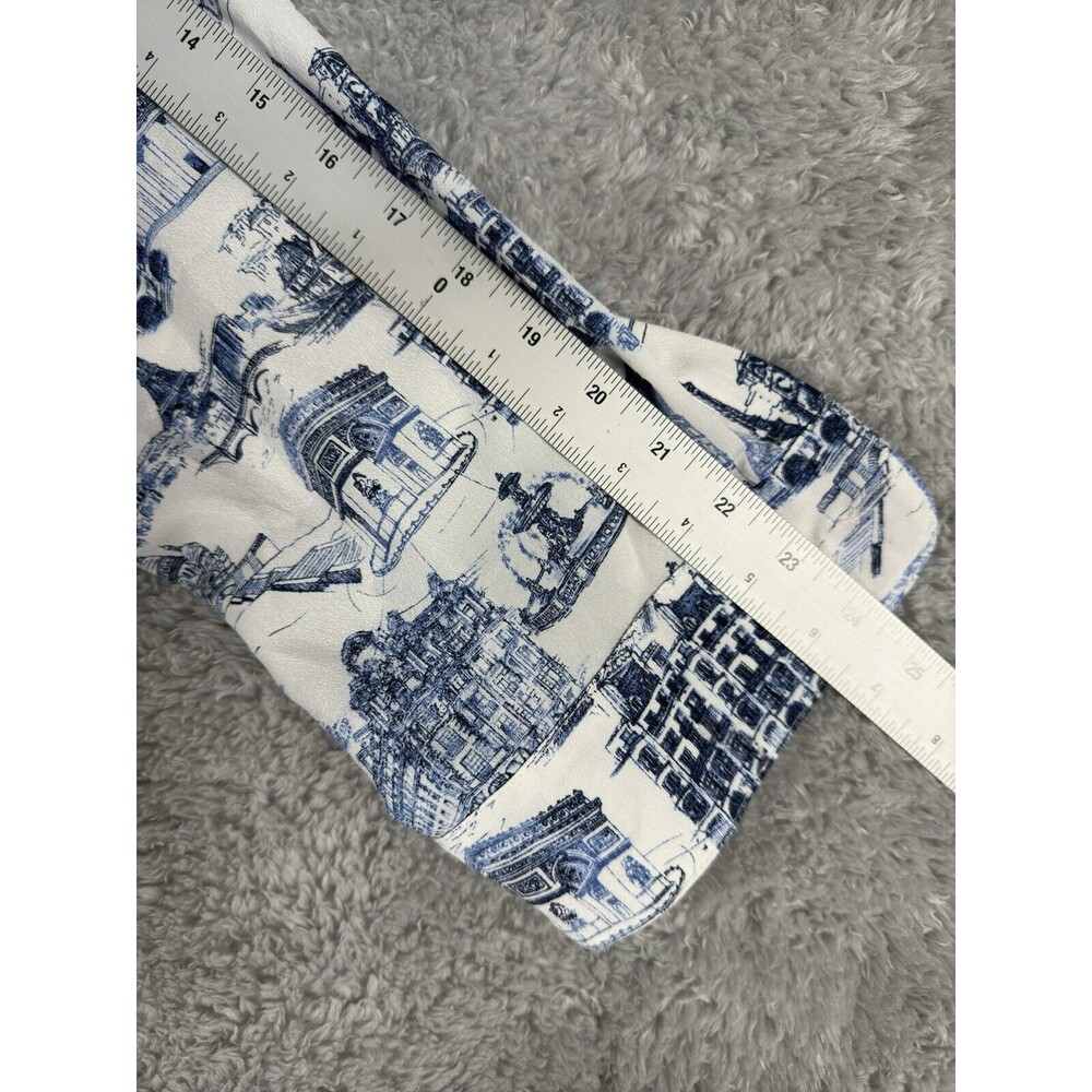 Karl Lagerfeld Women Roll Tab Long Sleeve Paris‎ Shirt Whimiscal White L - Picture 8 of 9